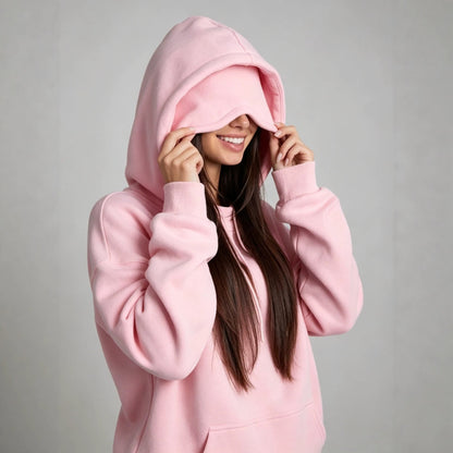 Women's Fleece-Lined Hooded Pullover Sweatshirt