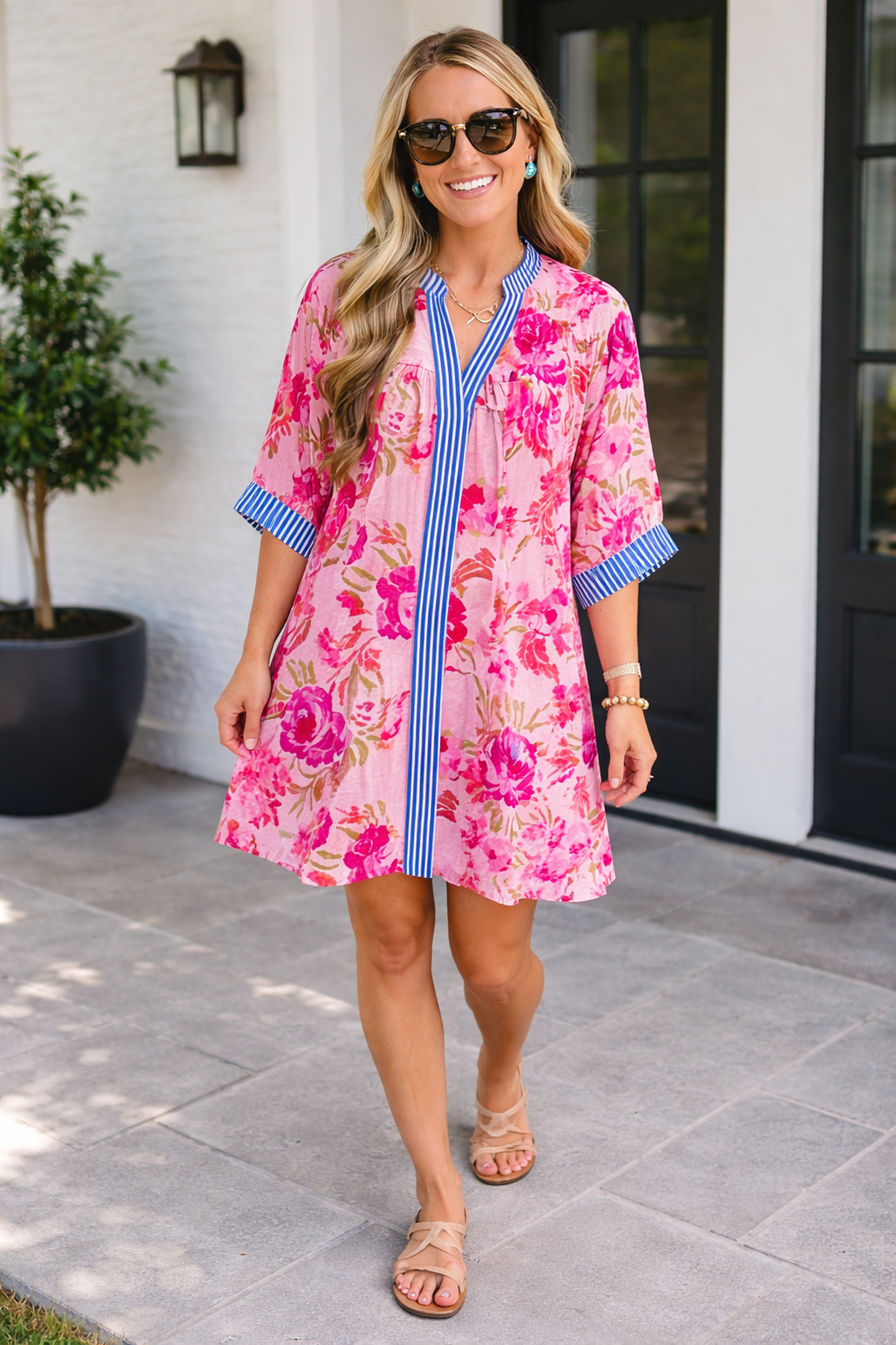 Threaded Pear Rowan Half Sleeve Mini Dress
