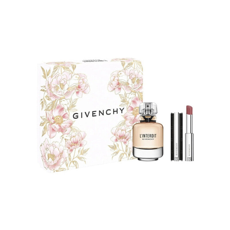 Givenchy L'interdit 2.8 Edp+ Lipstick Le Rouge Satin N111 2.7g (l)