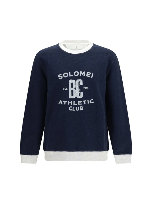 Long Sleeve Sweatshirt Navy/Pearl