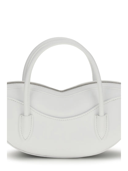Shoulder Bag Mini Lips White Calf Leather