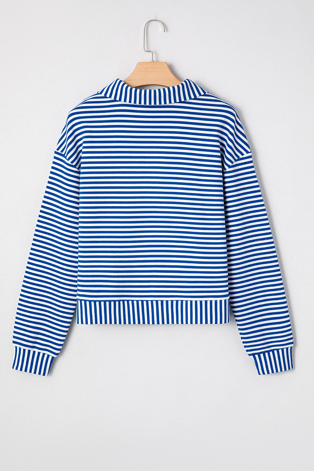 Threaded Pear Reign Zip Collar Pullover Long Sleeve Top
