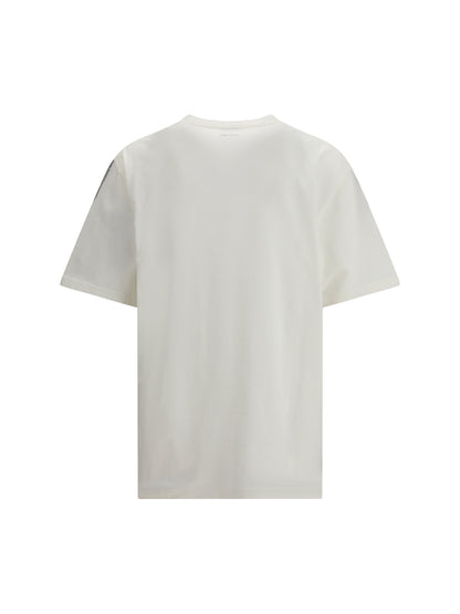 T-Shirt Skull Print White/Silver