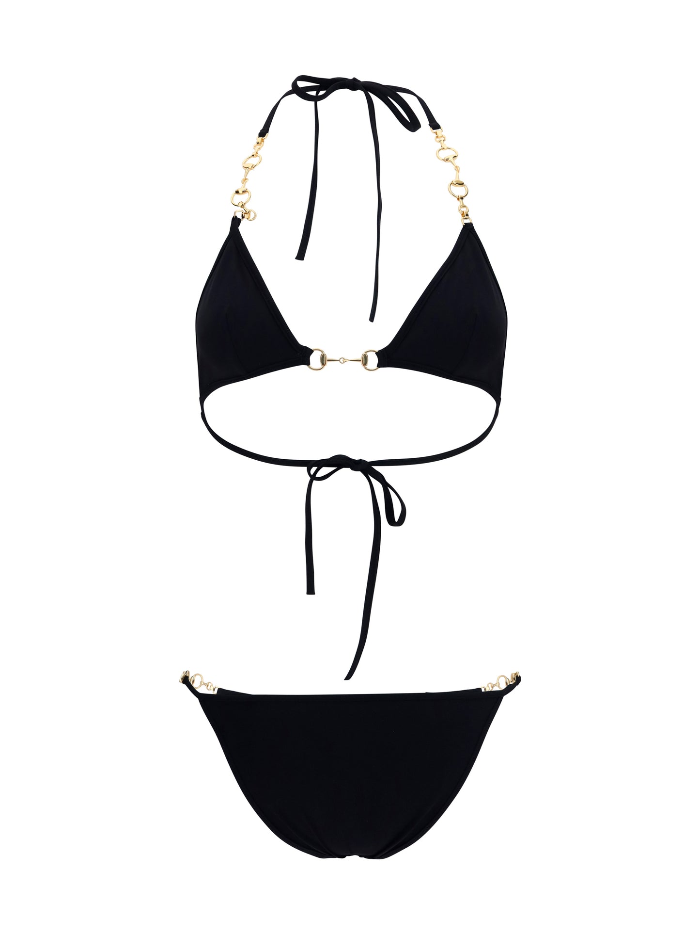 Bikini With Horsebit Black