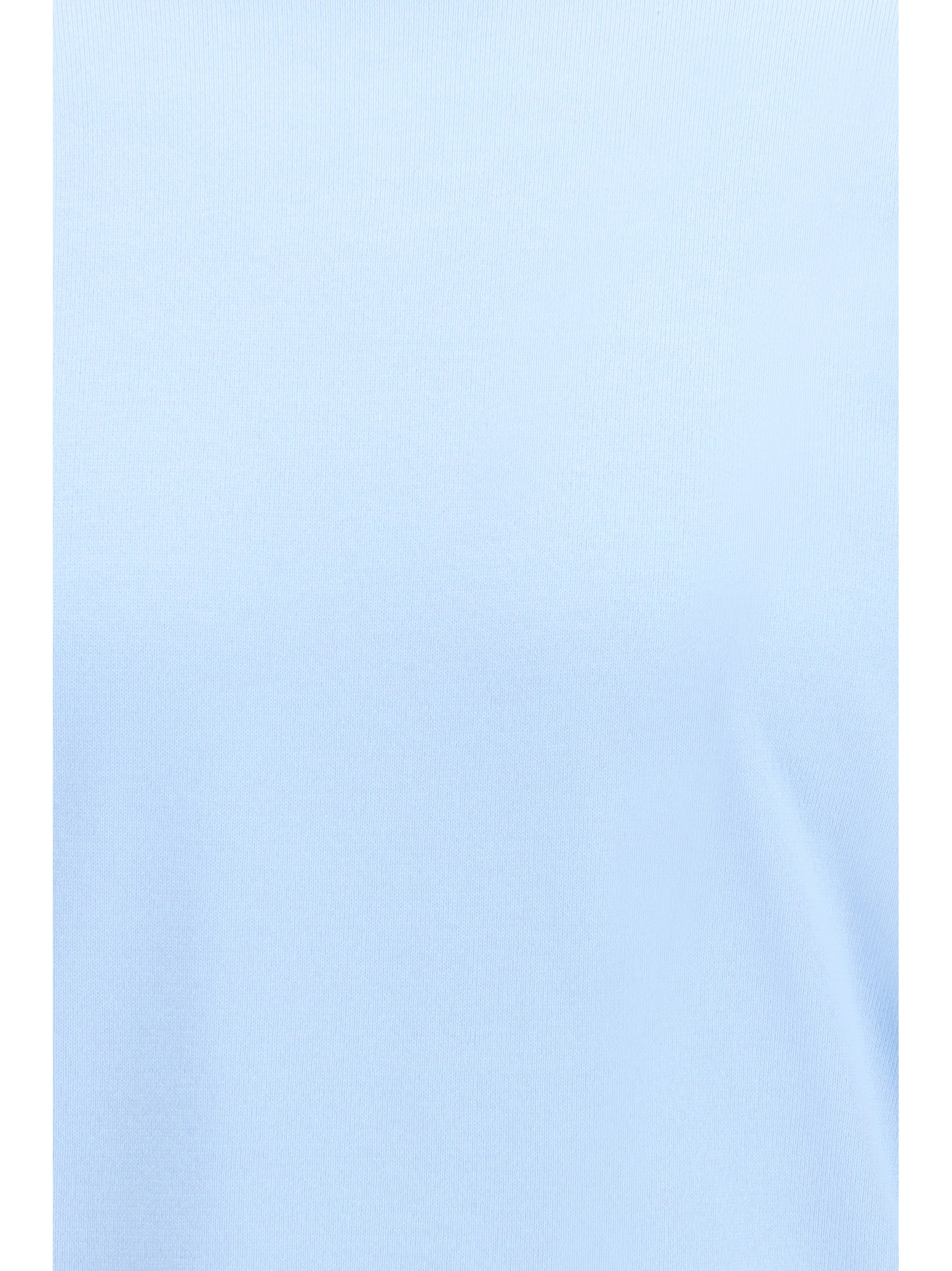 Short-Sleeve Cotton Sweater Sky Blue