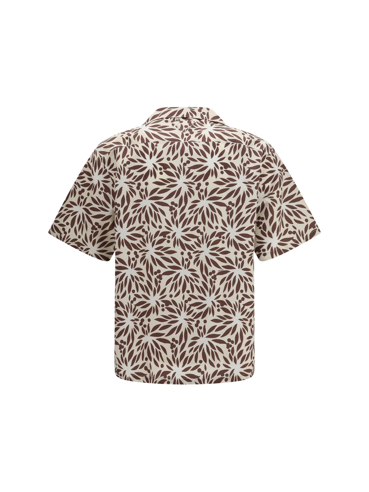 Bowling Shirt Printed Cotton Natural/White