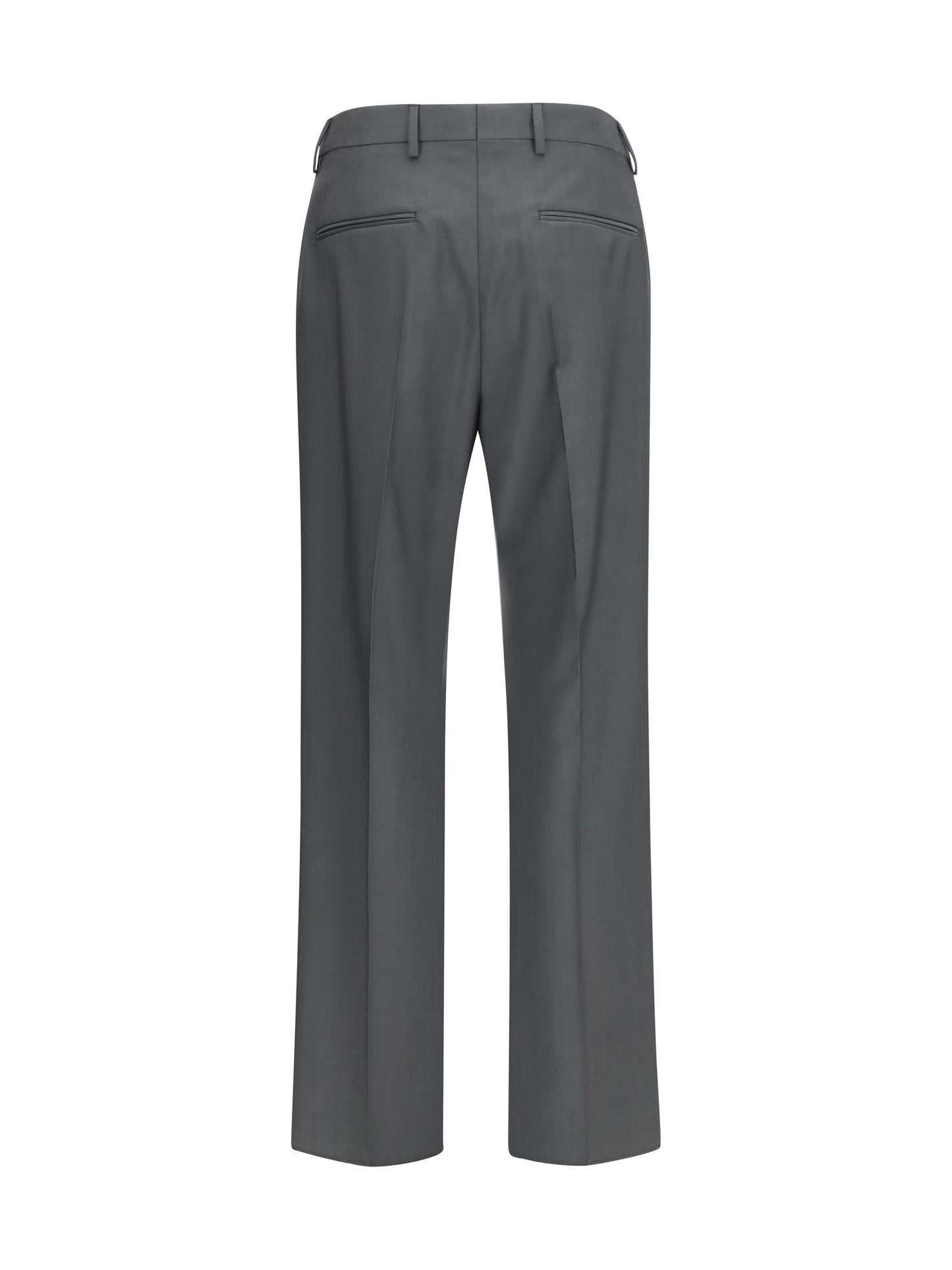 Tailored Wool-Mohair Pants Grey