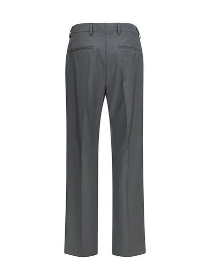 Tailored Wool-Mohair Pants Grey