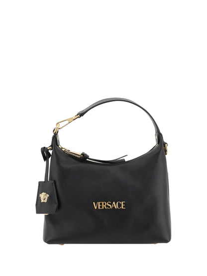 Hobo Handbag Black Calf Leather