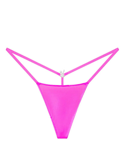 Iced Out G-string in Hot Pink