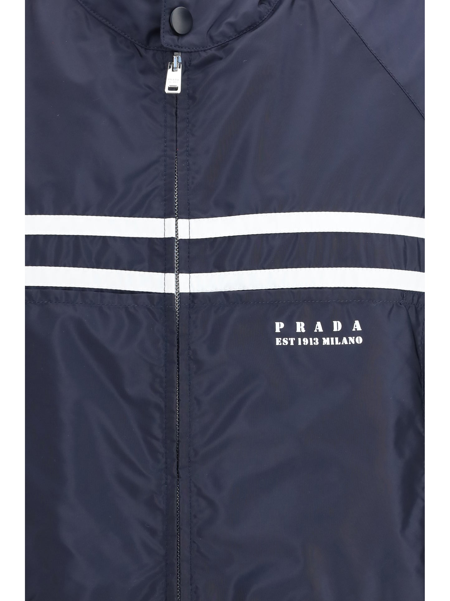 Oversize Re-Nylon Jacket Blue/White