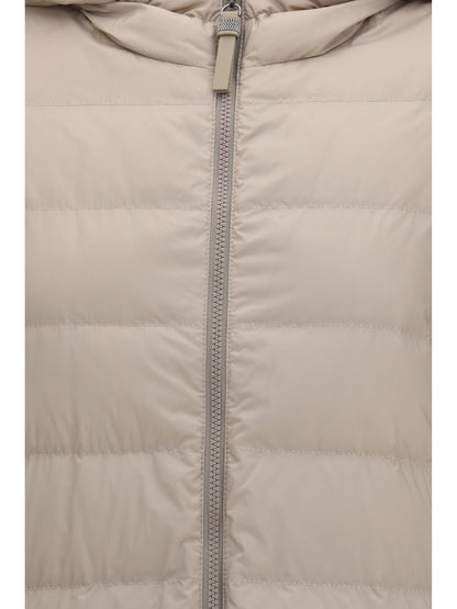 Puffer Jacket Monili Chain Dove Grey