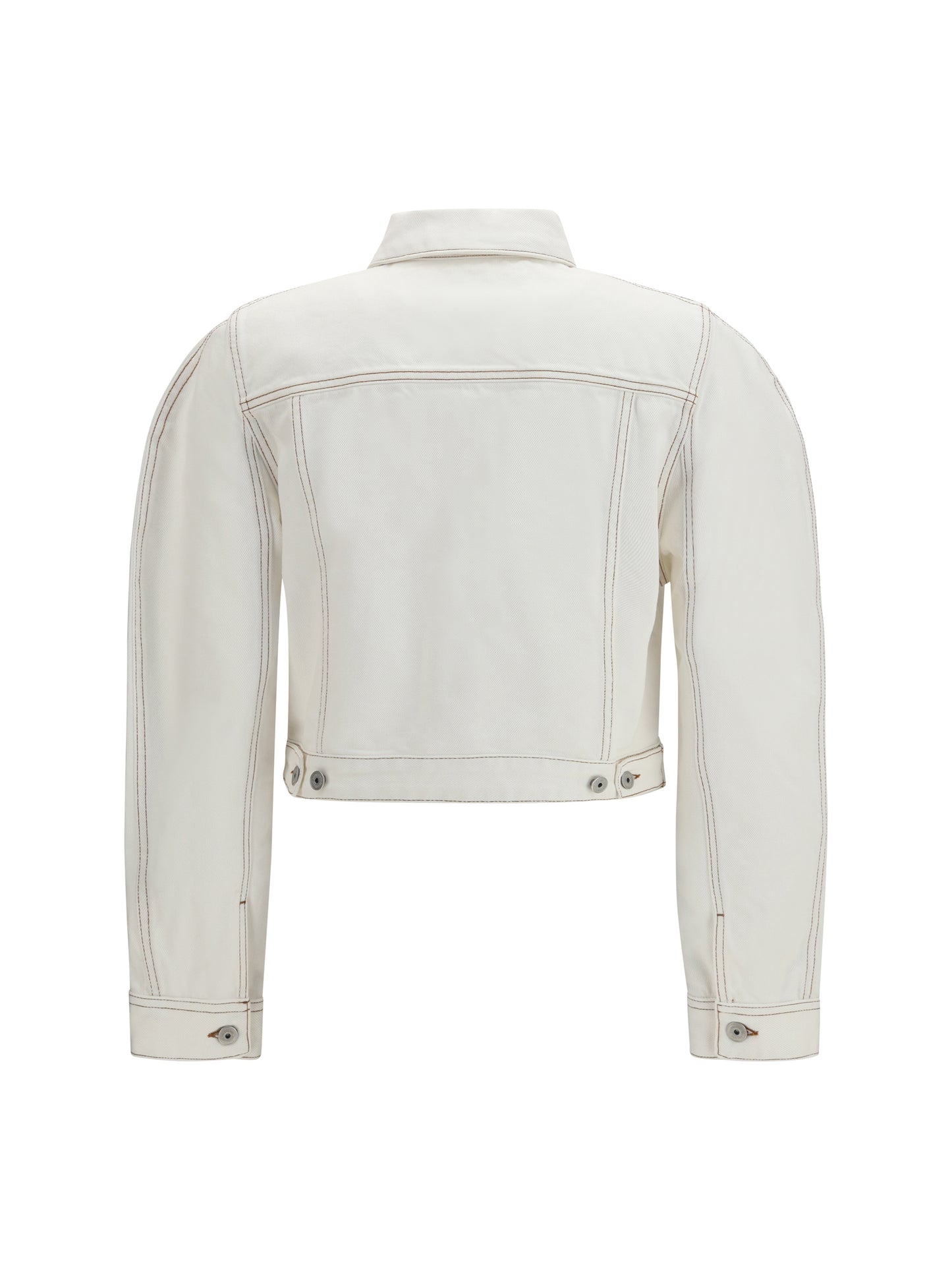 Denim Jacket Ovalo Off-White/Tabac