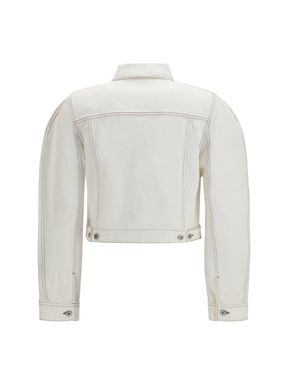 Denim Jacket Ovalo Off-White/Tabac