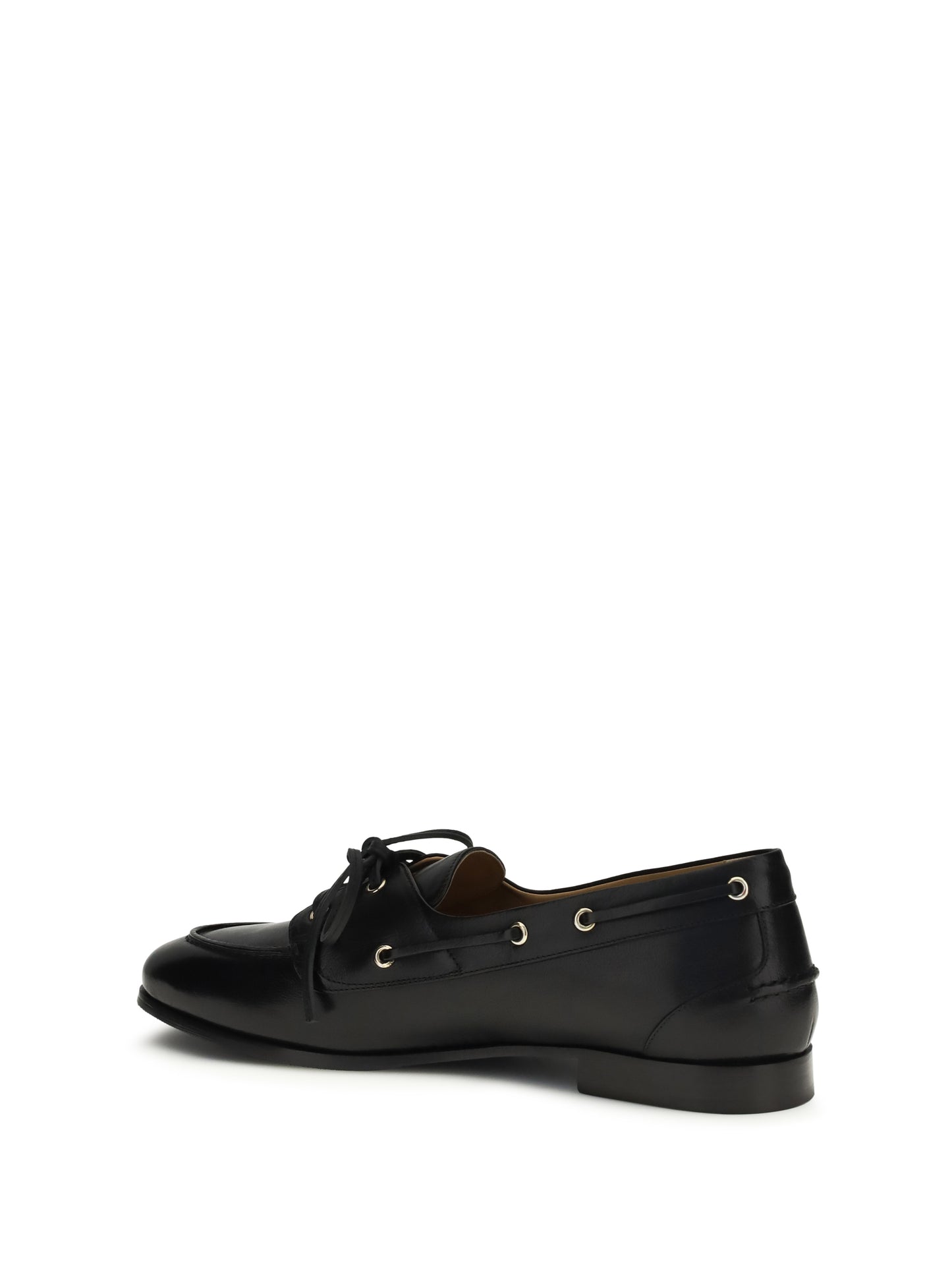 Leather Loafers Plume Black