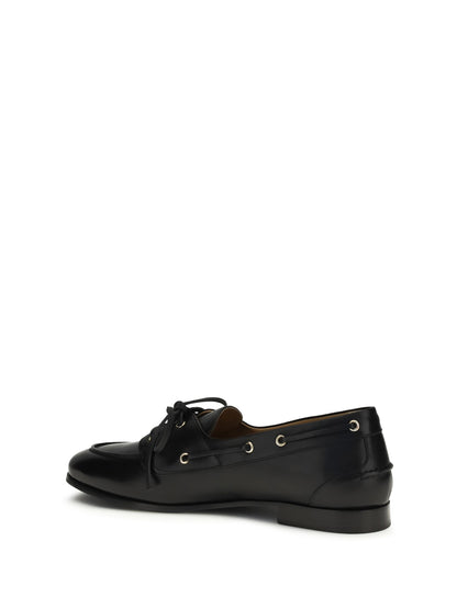 Leather Loafers Plume Black