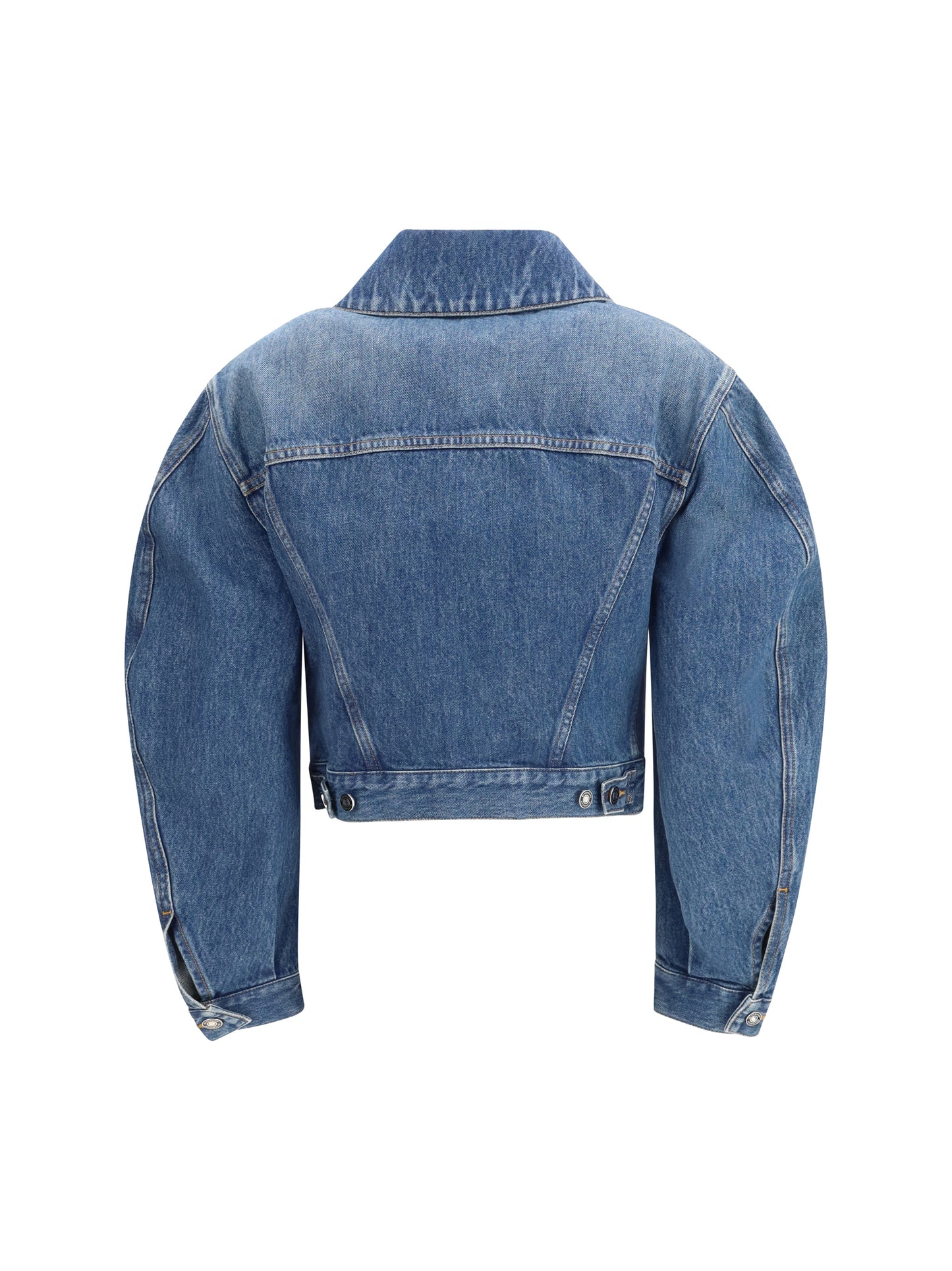 Denim Crop Jacket Medium Blue