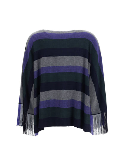 Sweater Asv Viscose Fringe Multicolour