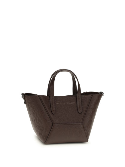 Leather Handbag Burgundy