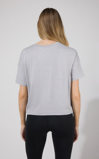 2 Pack Super Soft Deluxe Boxy Cropped Tee