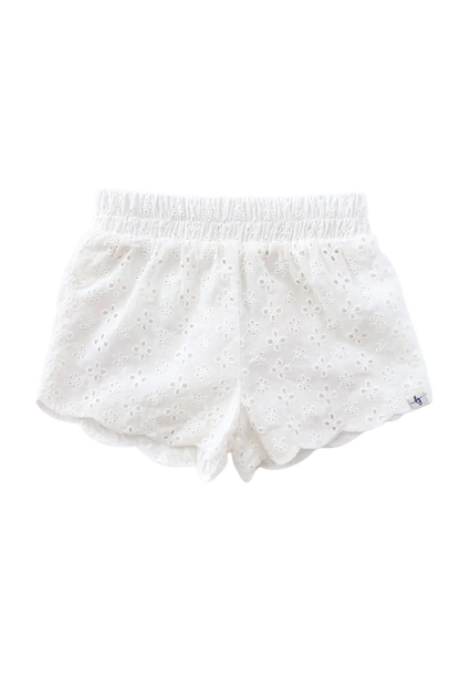 White Eyelet Shorts