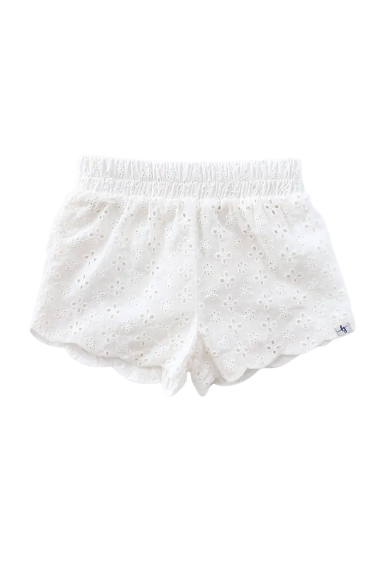 White Eyelet Shorts