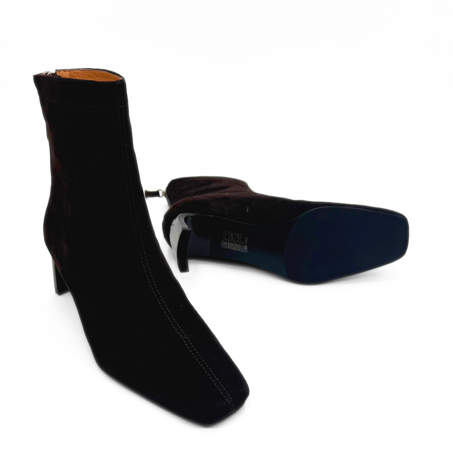 Harlow Suede Booties - Black