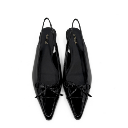 Montecito Slingback Kitten Heels - Black