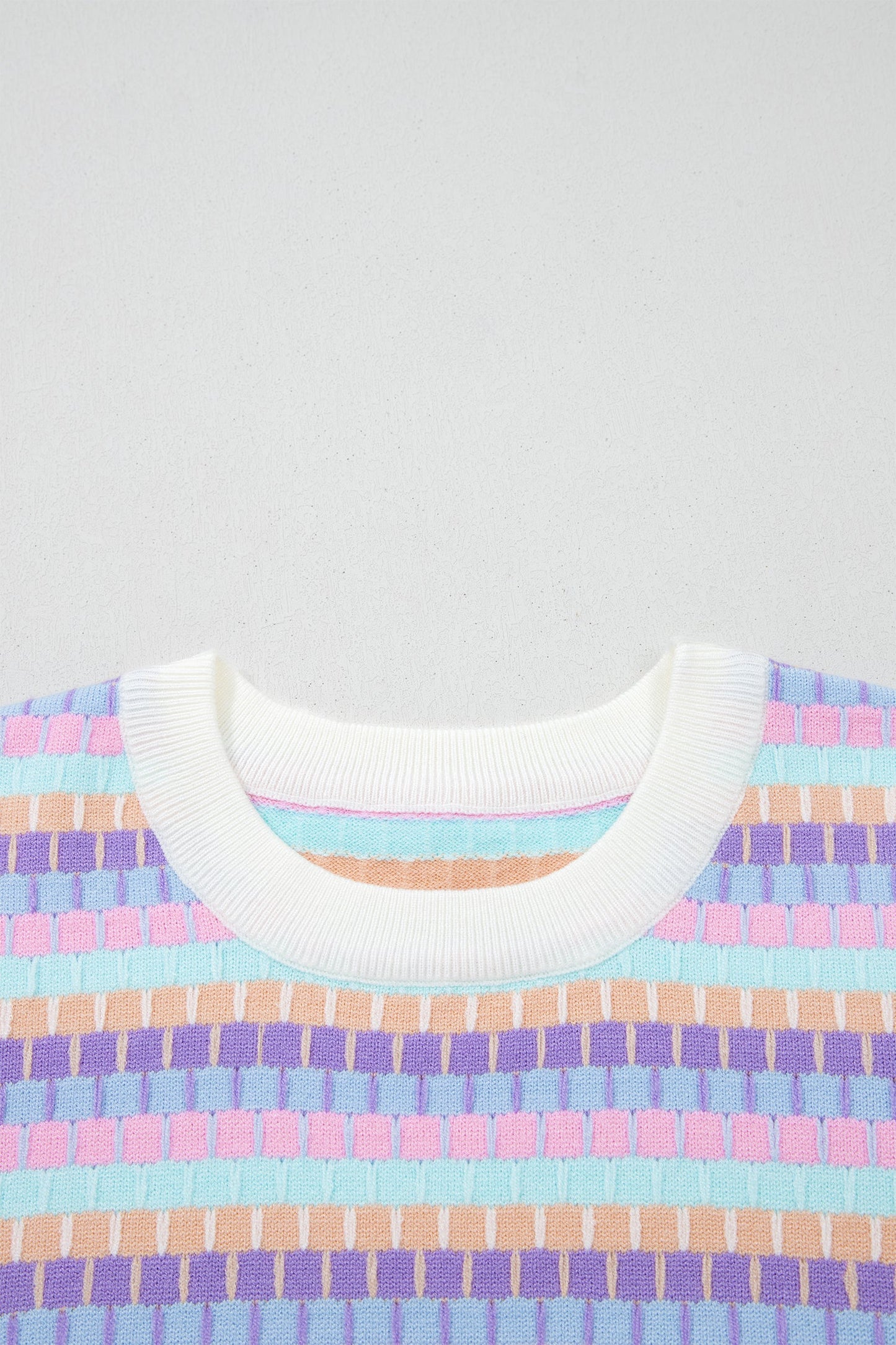 Threaded Pear Ailany Knit Short Sleeve Sweater