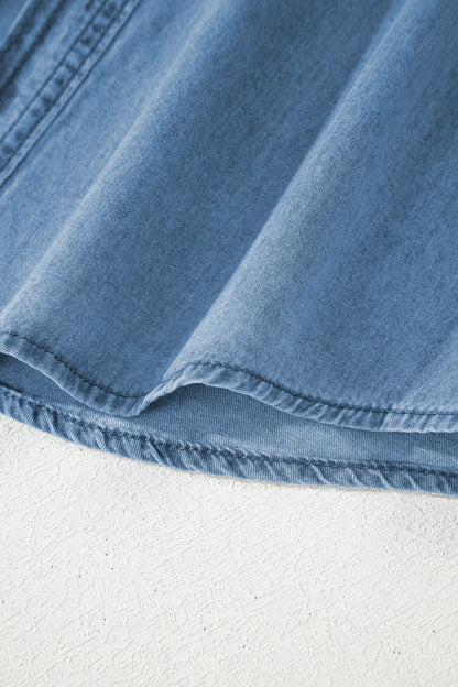 Threaded Pear Makenna Myosotis Down Slim Shirt