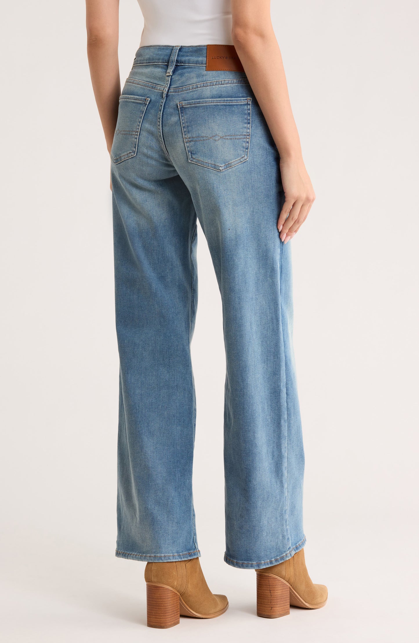 Lucky Brand Women's Mid Rise Sweet Wide Leg - Fairmont