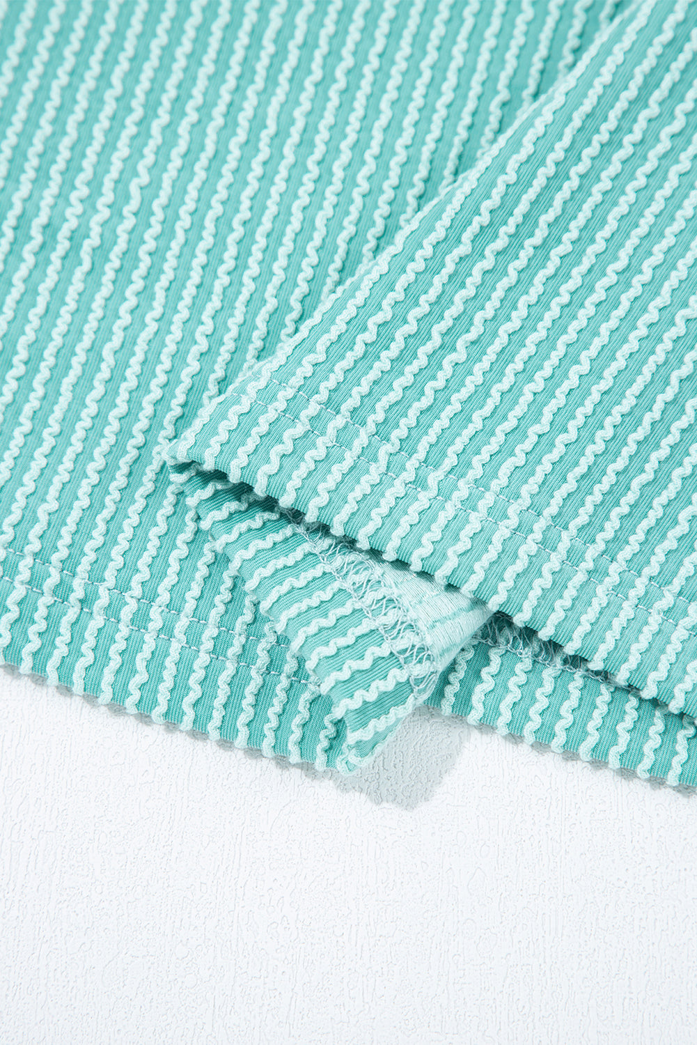 Threaded Pear Aria Knit Colorblock Henley Top