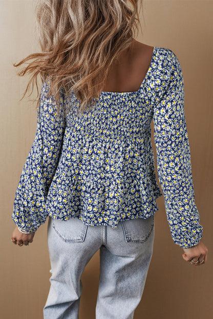 Threaded Pear Ila Square Loose Fit Blouse