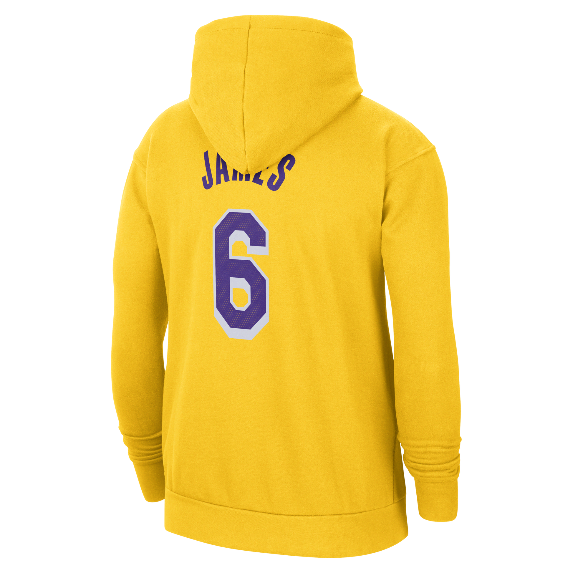 Nike Men's Nba La Lakers Lebron James #6 Fleece Pullover Hoodie