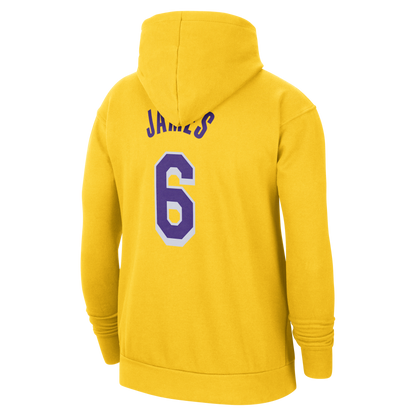 Nike Men's NBA La Lakers Lebron James #6 Fleece Pullover Hoodie