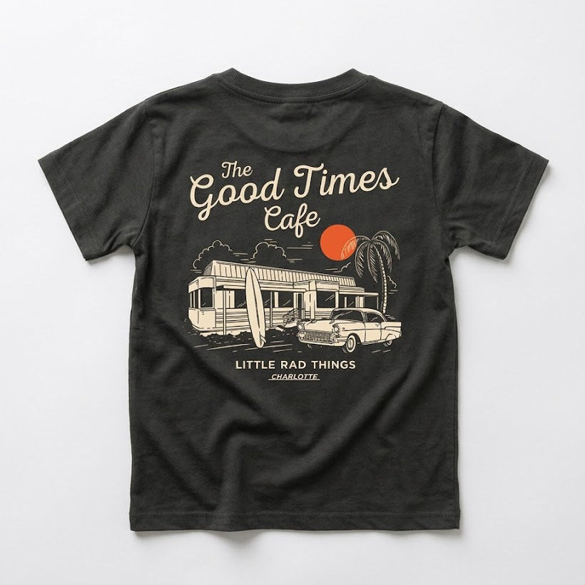 The Good Times Cafe Tee - Coal