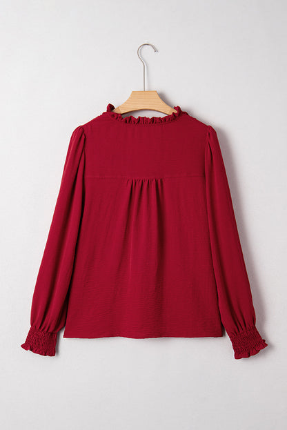 Threaded Pear Karimya Long Sleeve Blouse Long Sleeve Top