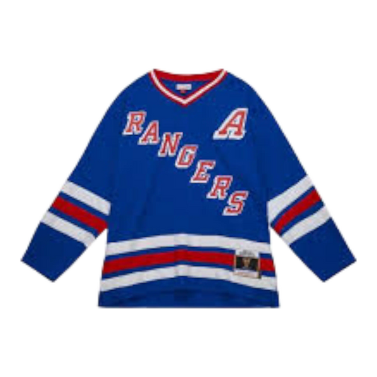 Mitchell & Ness Blue Line Brian Leetch New York Rangers 1993 Men Jersey Royal Blue