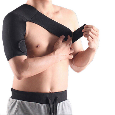 Prime Goods Shoulder Brace Support Compression Sleeve Torn Rotator Cuff Relief Joint AC Pain - Right - Black