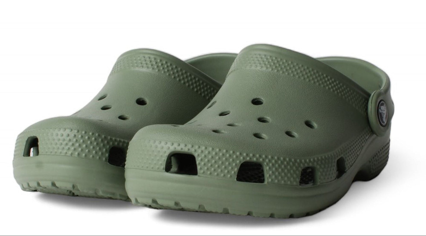 Youth Crocs Classic Clogs - Moss