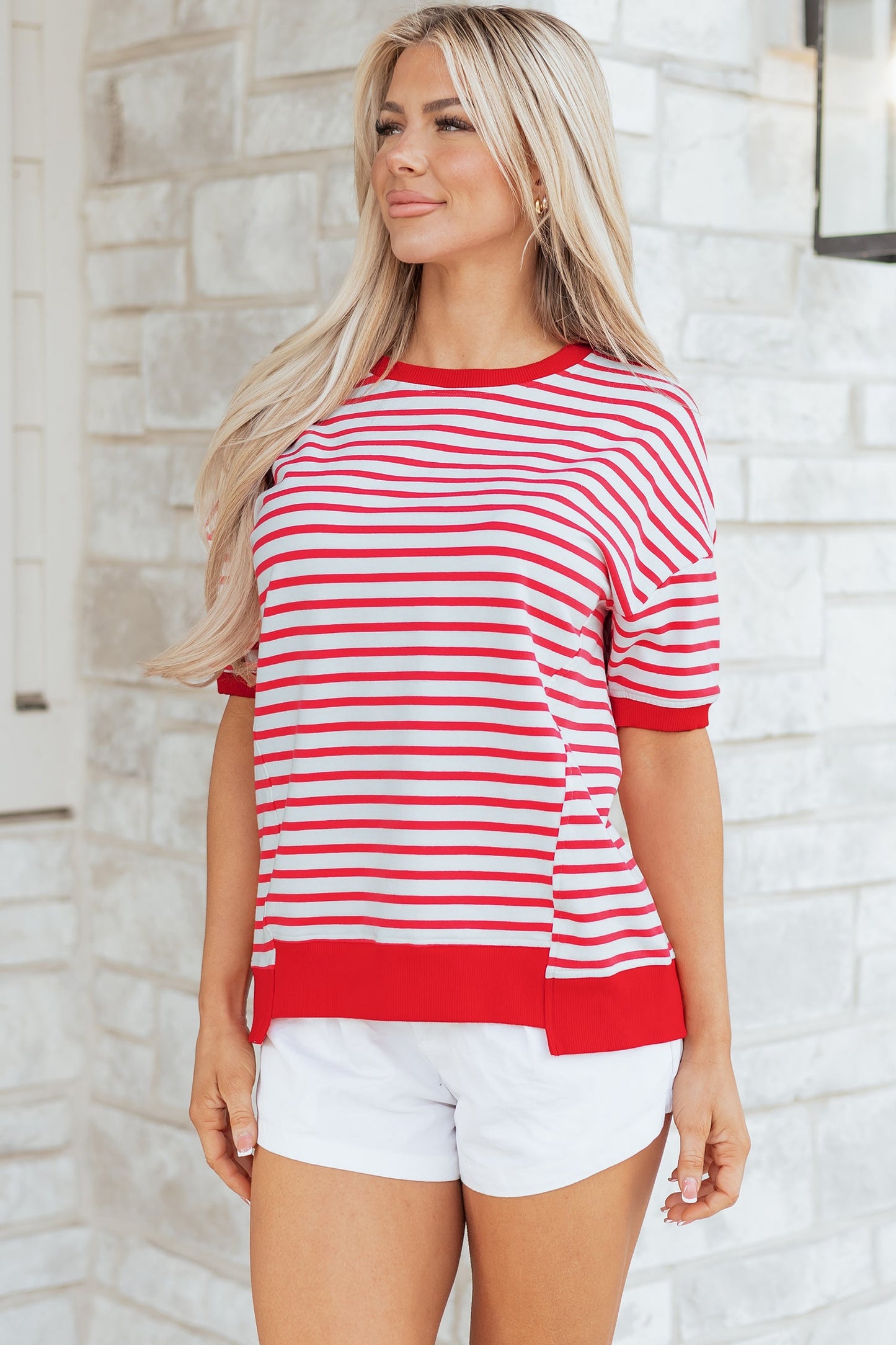 Threaded Pear Emery Half Sleeve T Shirt