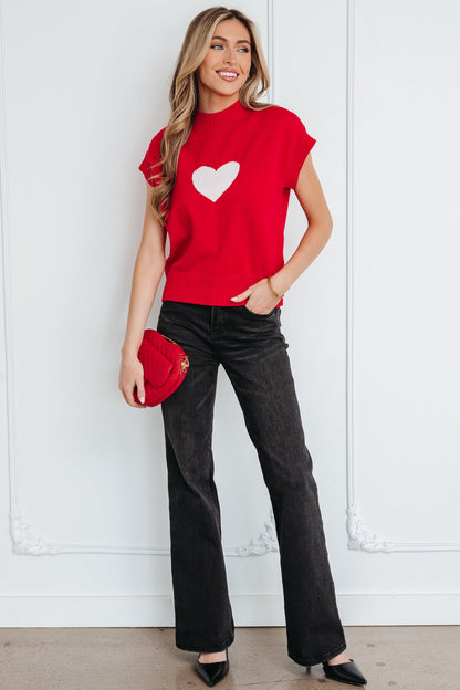 Threaded Pear Genevieve Cropped Short Sleeve Sweater