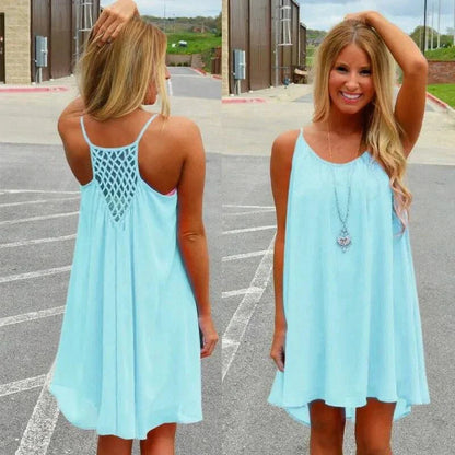 Seaside Dream Chiffon Sundress - Effortless Elegance for Sunny Days