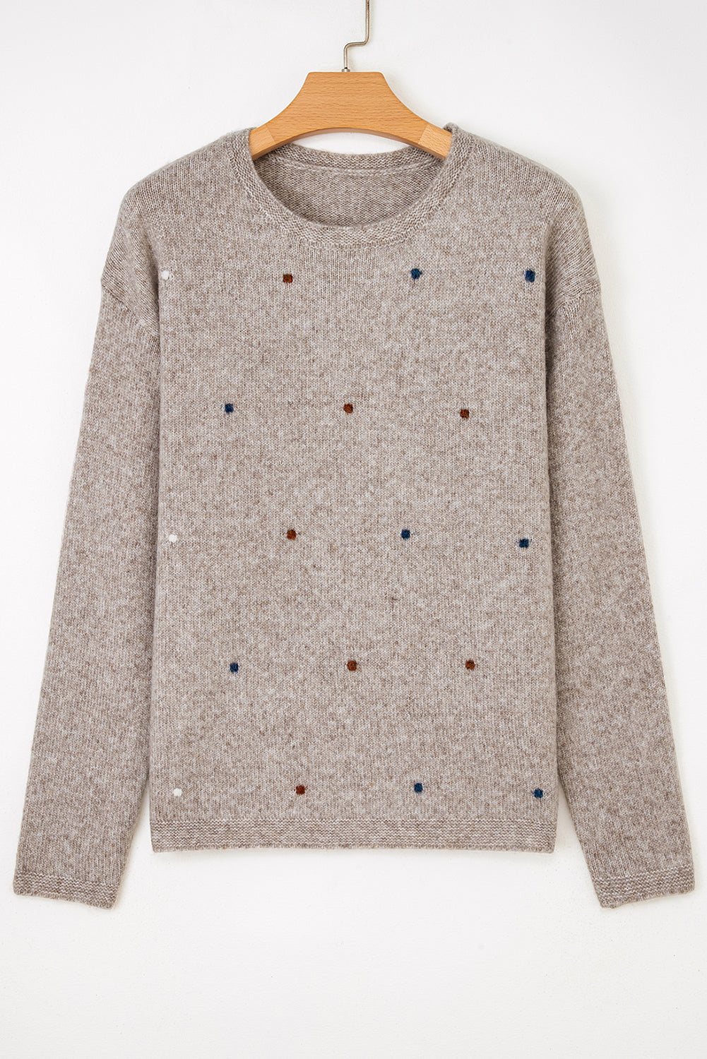 Threaded Pear Abigail Detail Drop Shoulder Sweater