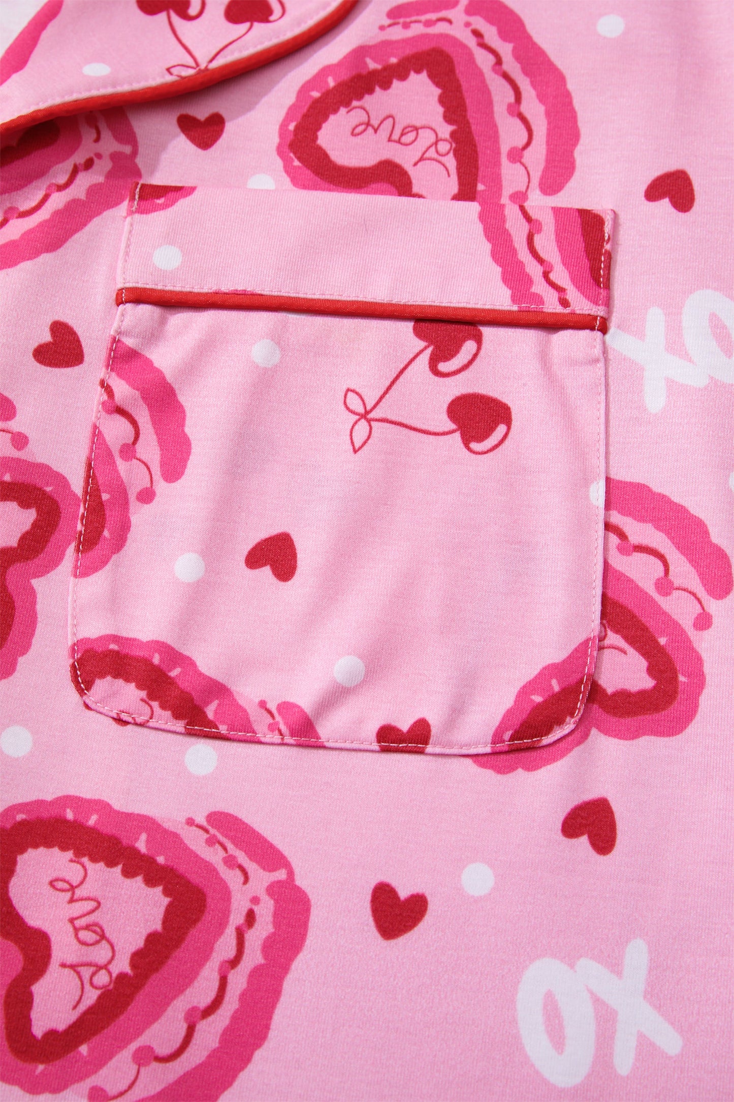 Threaded Pear Solana Valentines 2pcs Pajama Set