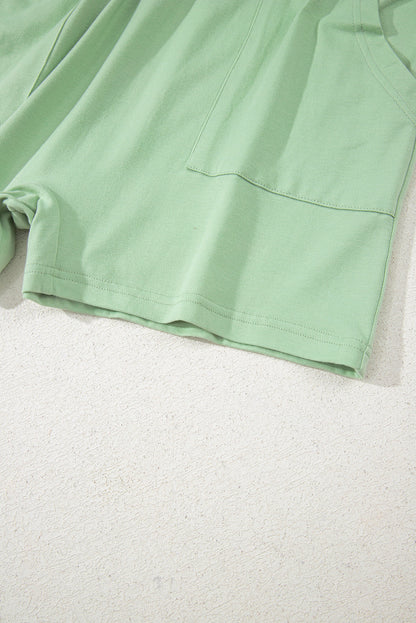 Threaded Pear Vivienne Half Sleeve Knit Romper