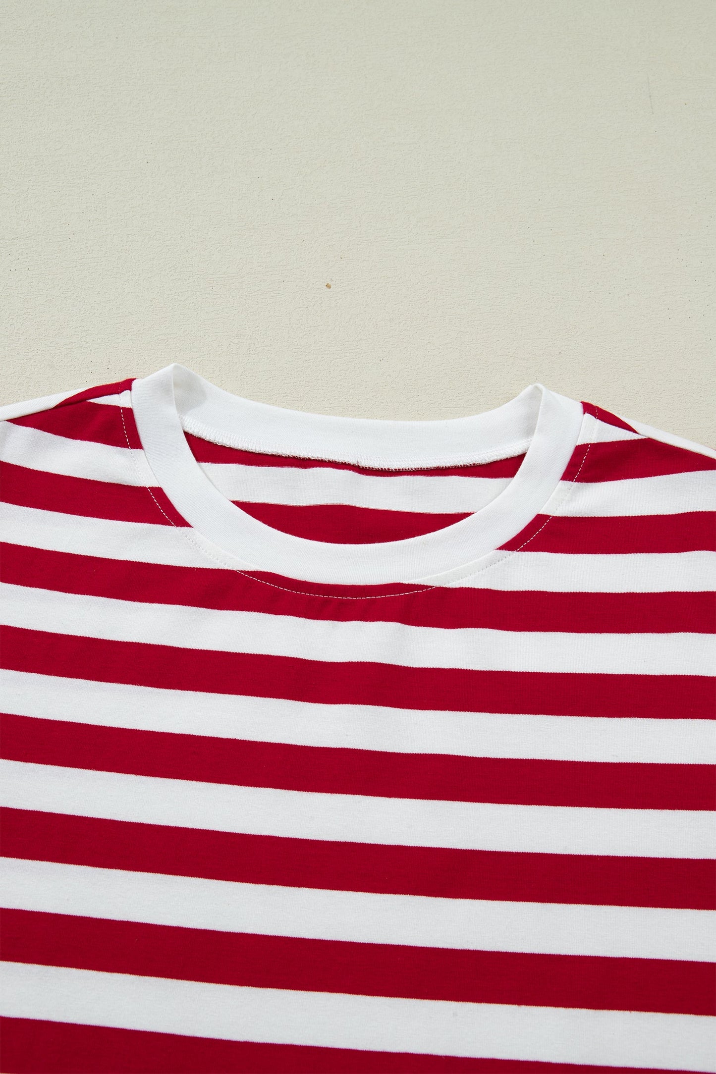 Threaded Pear June Stripe Patchwork T Shirt