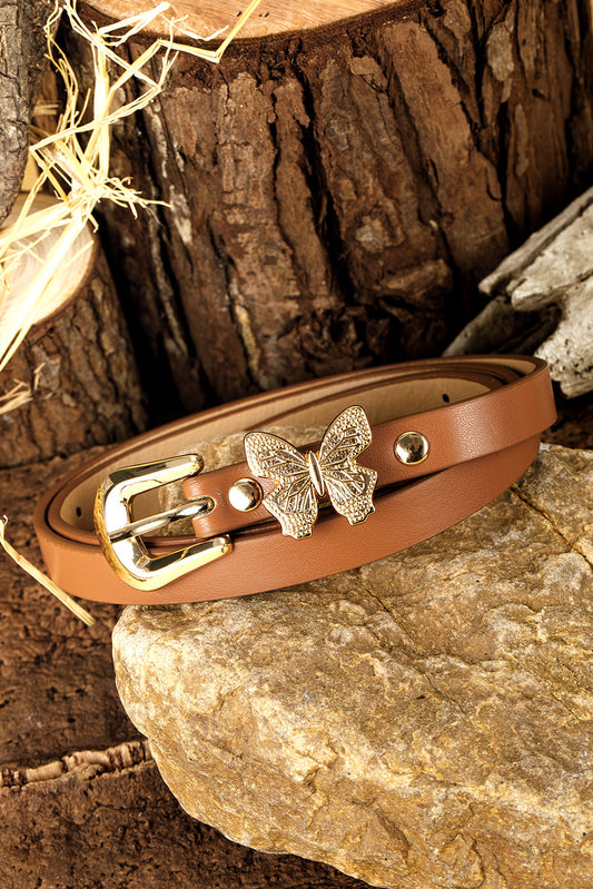 Threaded Pear Julianna Leather Thin Waist Belt
