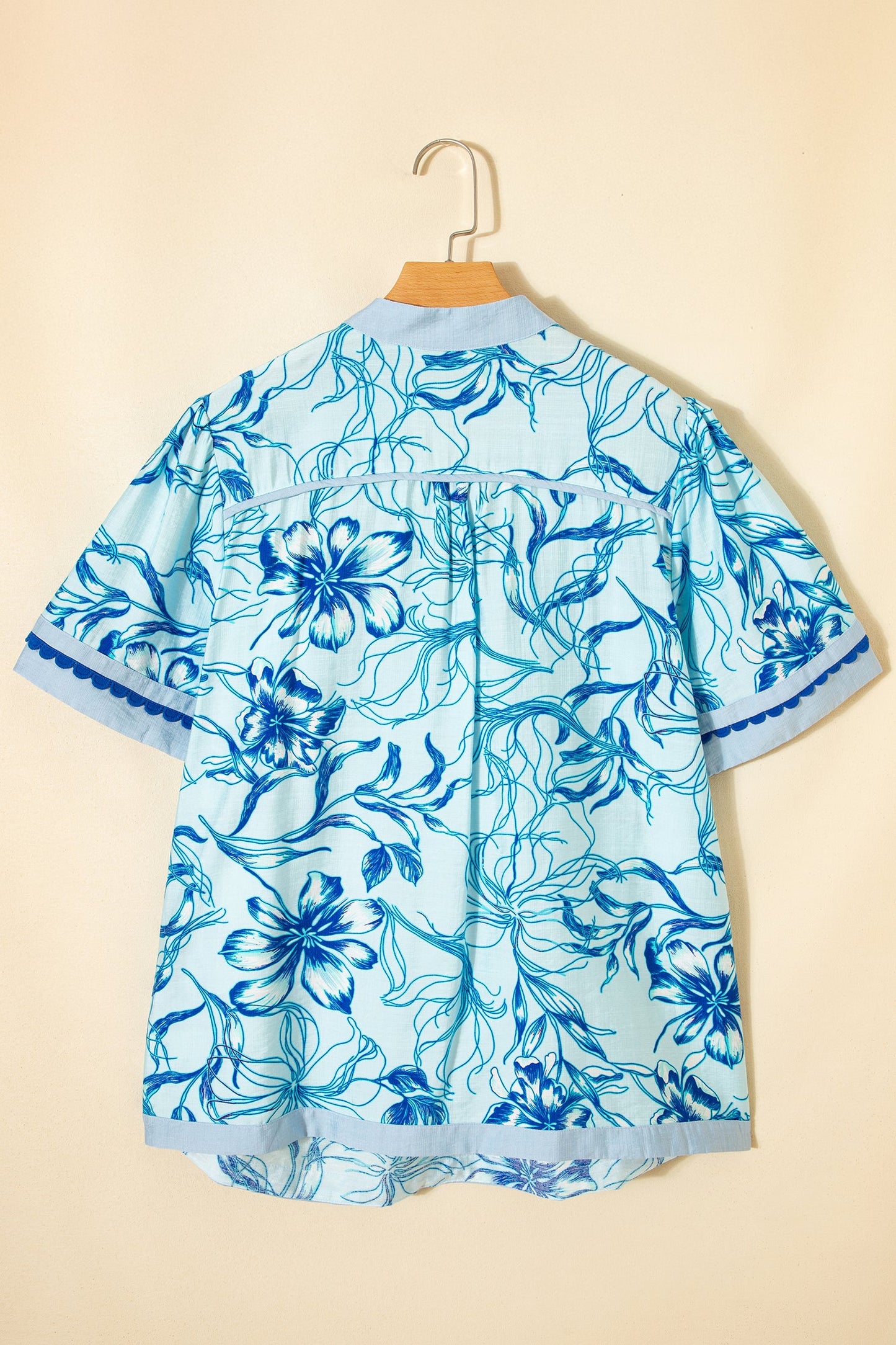 Threaded Pear Aylin Floral Short Sleeve PLUS Blouse