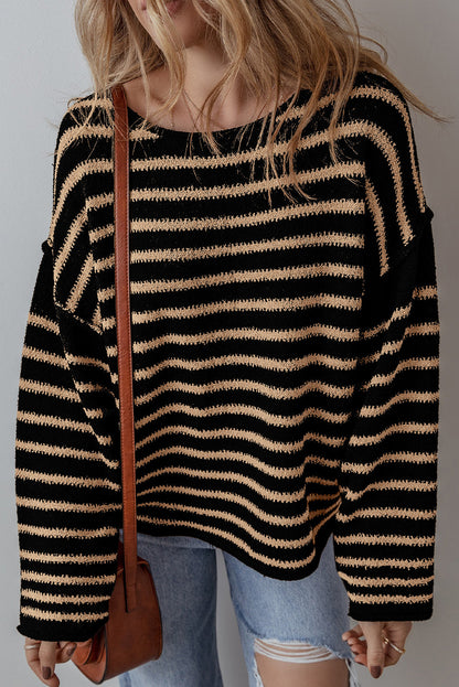 Threaded Pear Wren Drop Shoulder Loose Sweater